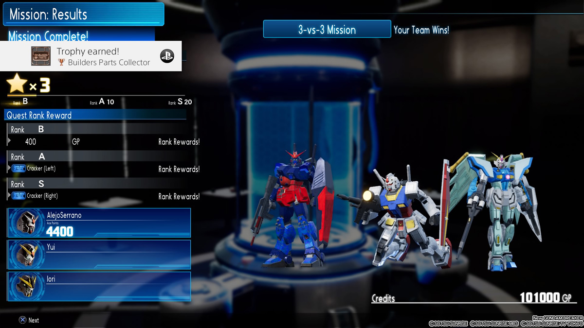 Parts Collector - New Gundam Breaker